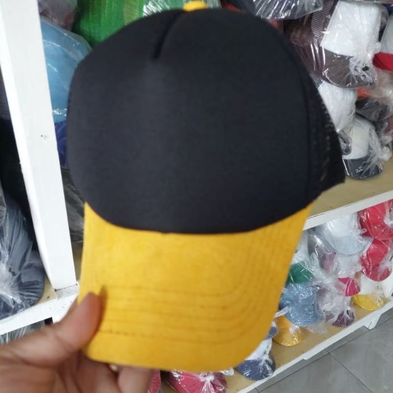 Trucker Suede Kombinasi Warna - Hitam Kuning